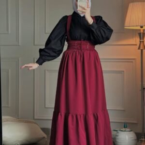 Shirt with Pinafore Set